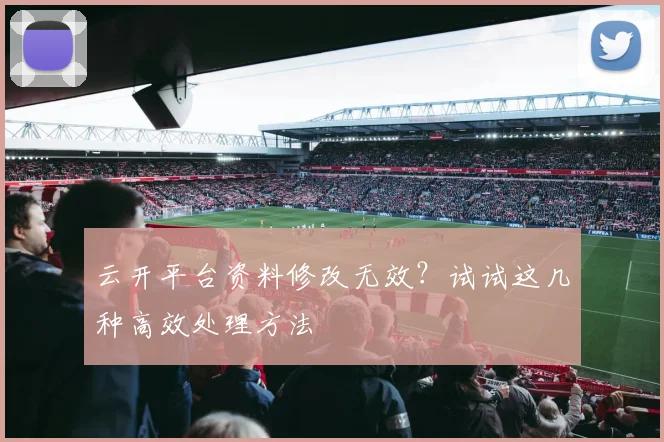 云开平台资料修改无效？试试这几种高效处理方法